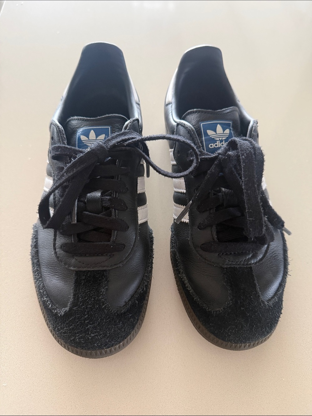 adidas Black with White Stripes Retro Low-Top Sneakers